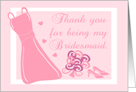 Thank You Bridesmaid card