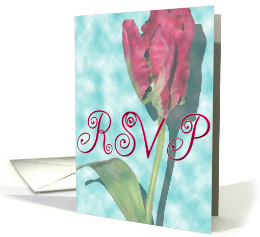 RSVP Red Tulip card (184647)