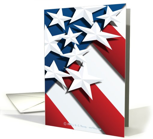 Stars & Stripes - 4th of July Party card (438089)