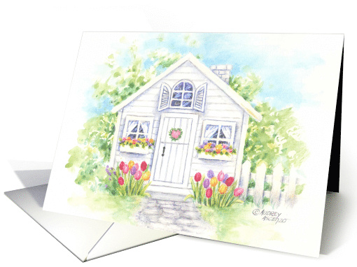 We've Moved New Address Heart And Flowers Cottage card (1143696)