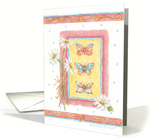 Encouragement Faith Butterflies And Flowers card (1162138)