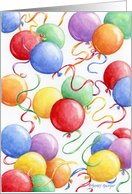 Birthday Balloons Celebrate the Day HAPPY BIRTHDAY card