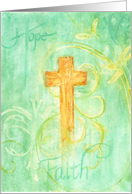Confirmation Wood Cross Bless You With Strength and Graces card