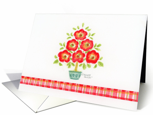 Christmas Tree of Flowers Have Yourself a Merry Little Christmas card