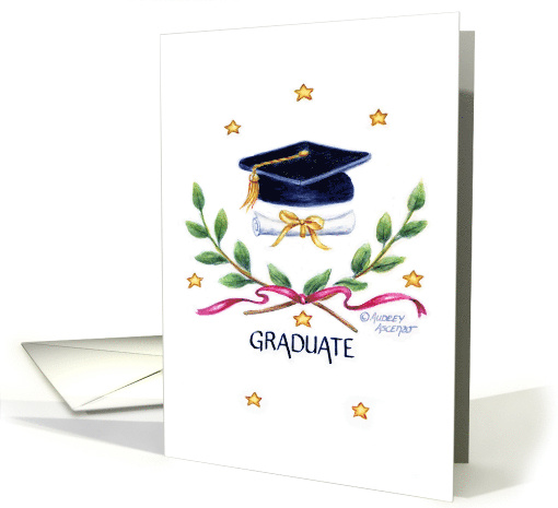 Religious Graduation Victory Emblem Graduate card (1682548)