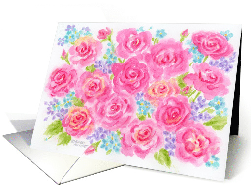Valentine's Day Thinking of You with Roses Beautiful Day card