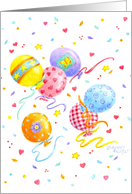 Birthday Balloons Celebrate Fun Enjoy This Special Day card