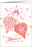 Friend Valentine’s Day Forever Together Hearts Friendship is the Best card