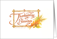 Thanksgiving Blessings Gifts of Autumn card