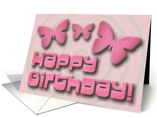 Butterfly Birthday card (208574)