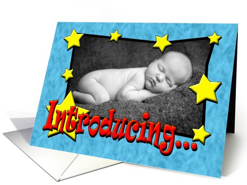 Introducing... Birth Announcement photo card (926361)