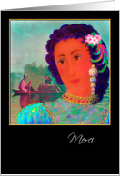 French Thank You Greeting Card, ’Lady Missouri’ card