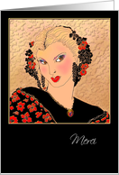 French Thank You Greeting Card,’Evita’ card