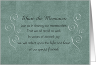 End of Life Party Invitation card