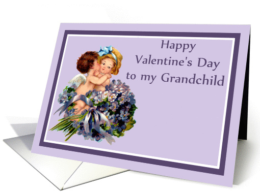 Happy Valentine's Day to my Grandchild card (123491)