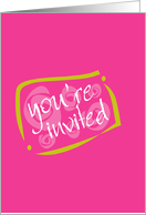 You’re invited - PInk card