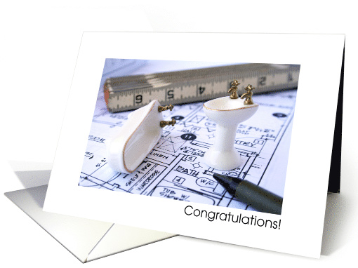 Congratulations on Your Bathroom Renovation card (1370890)