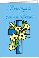 Blessings to you on Easter card