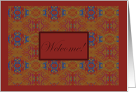 Welcome! card