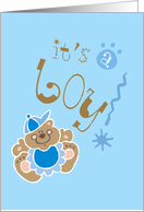 It’s a Boy! Teddy Bear Baby Announcement card