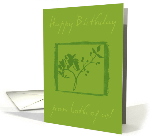Happy Birthday from both of us! card (152529)
