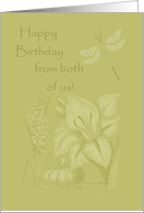 Happy Birthday from both of us! card