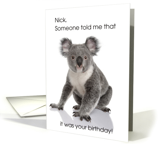 Koala Birthday for Nick card (1616516)