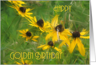 Happy Golden Birthday card