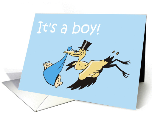 It's a boy! Baby Announcement card (190389)