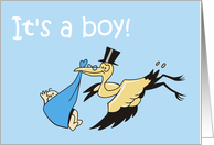 It’s a boy! Baby Announcement card