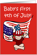 Baby’s First 4th of July! card