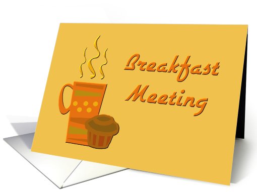 Breakfast Meeting card (227093)