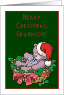 Merry Christmas, Grandson! card