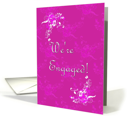 Engagement Party Invitation- Pink card (603230)