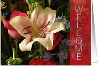 Welcome Home - Floral card