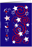 4th of July Party Invitation card