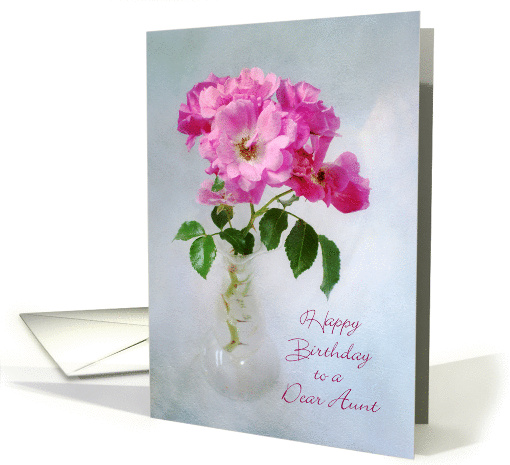 Rose Bouquet Birthday Card for Aunt card (1384648)