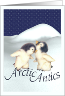 Cute Penguins Blank Card