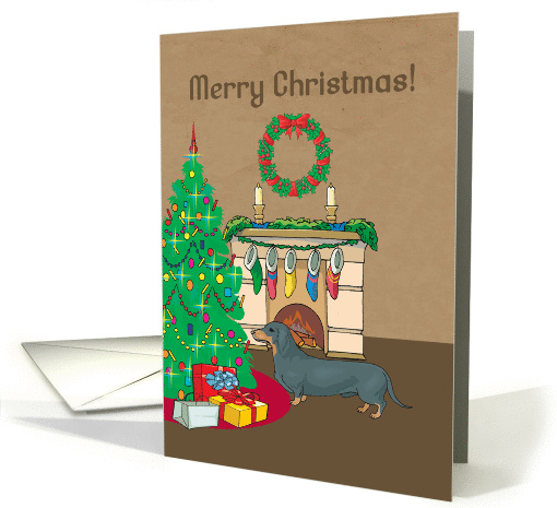 Christmas Tree Dachshund Christmas card (129819)