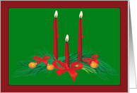 Irish Blessing Candles Christmas Card