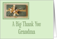 Christmas gift thank you,Grandma card