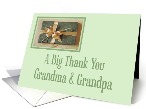 Christmas gift thank you,Grandma And Grandpa card (578751)