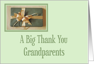 Christmas gift thank you,Grandparents card