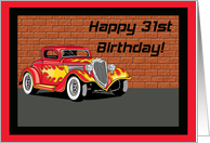 Hot Rodders 31st Birthday Card