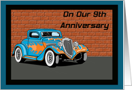 Hot Rod 9th Anniversary Card