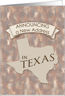 New Address in Texas card
