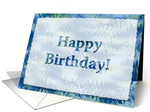 Birthday Card with Icy background card (1097374)