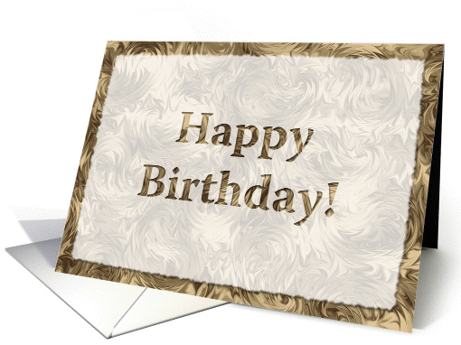 Birthday Card with Chocolate background card (1097378)