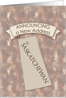 New Address in Saskatchewan card