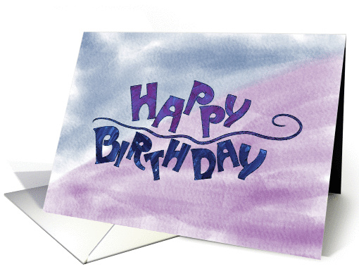 Happy Birthday with dancing type card (1275698)